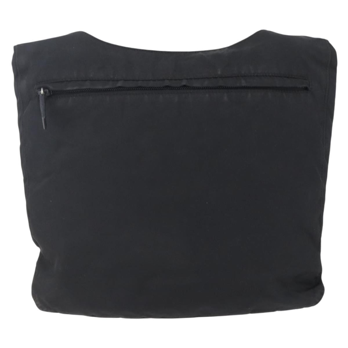 Prada Zip Messenger Quilted Tessuto Black Nylon Shoulder Bag Bag (Pre-Owned)