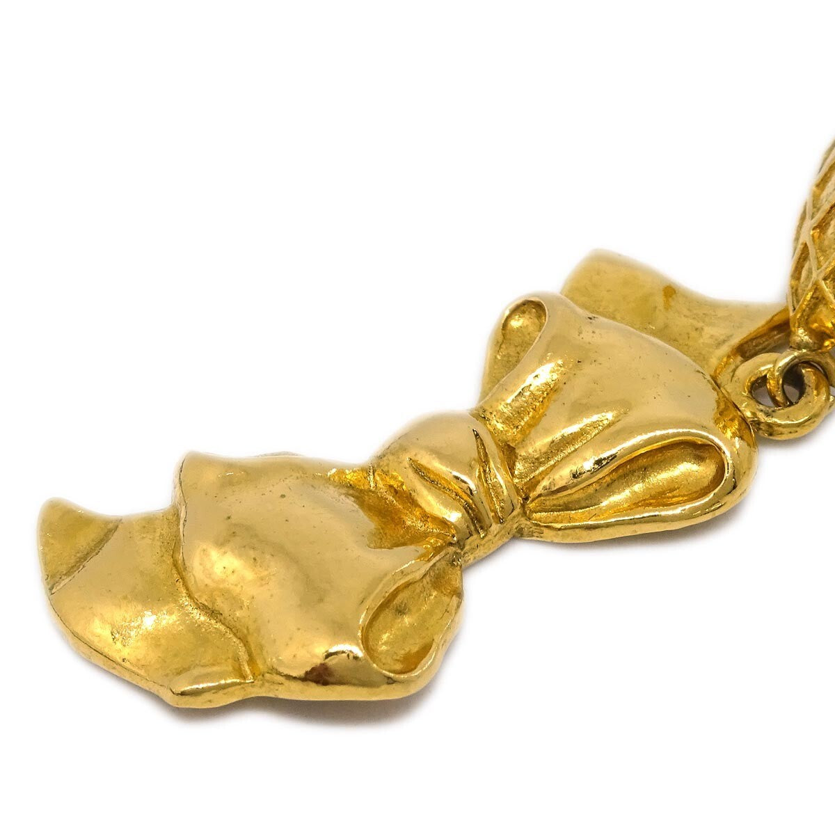 Chanel Cc Rhombus Clip-On Metal Gold Gold_Plated Earrings Jewelry (Pre-Owned)