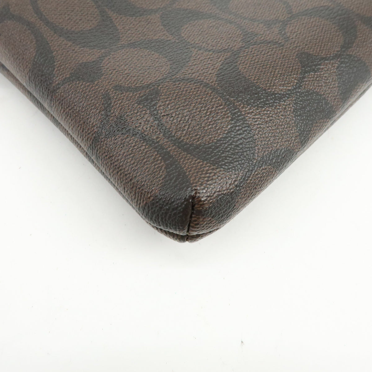 Coach Shoulder Canvas Brown Canvas Handbag (Pre-Owned)