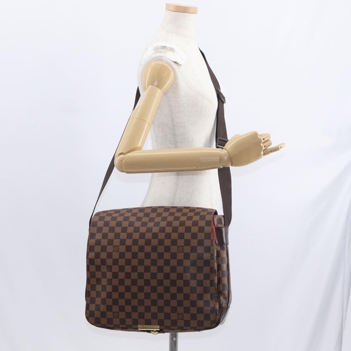 Louis Vuitton Bastille Damier Ebene Brown Canvas Shoulder Bag Bag (Pre-Owned)