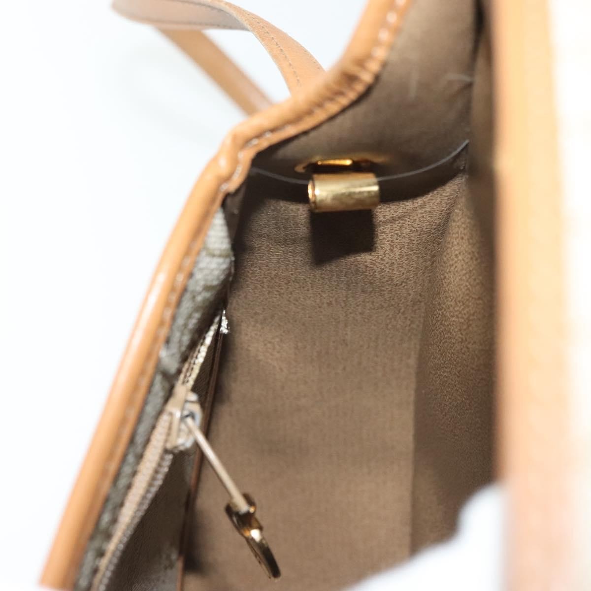 Christian Dior Vintage Honeycomb Canvas Beige Canvas Bag (Pre-Owned)