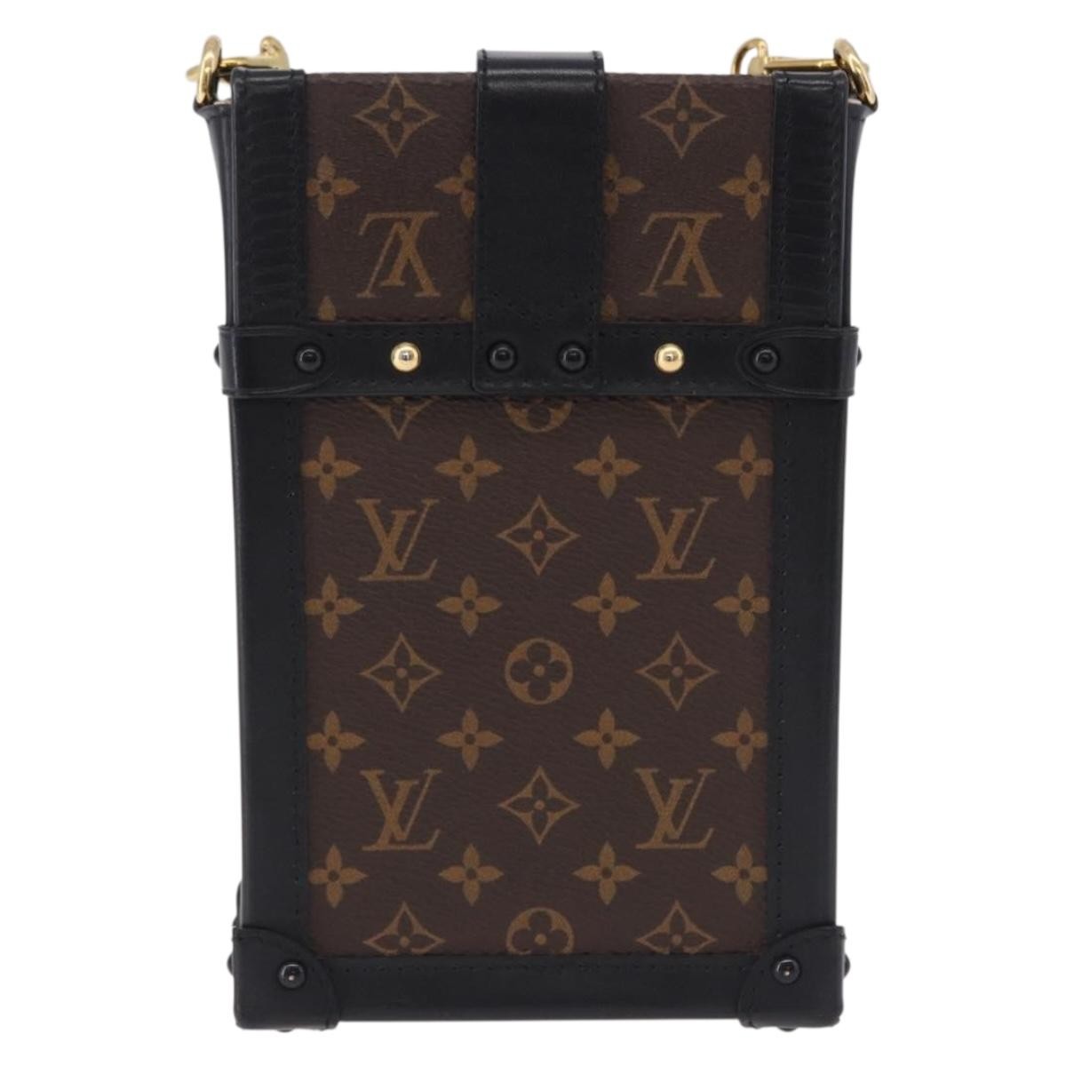 Louis Vuitton Vertical Trunk Pochette Monogram Canvas Brown Canvas Clutche & Pouche Bag (Pre-Owned)