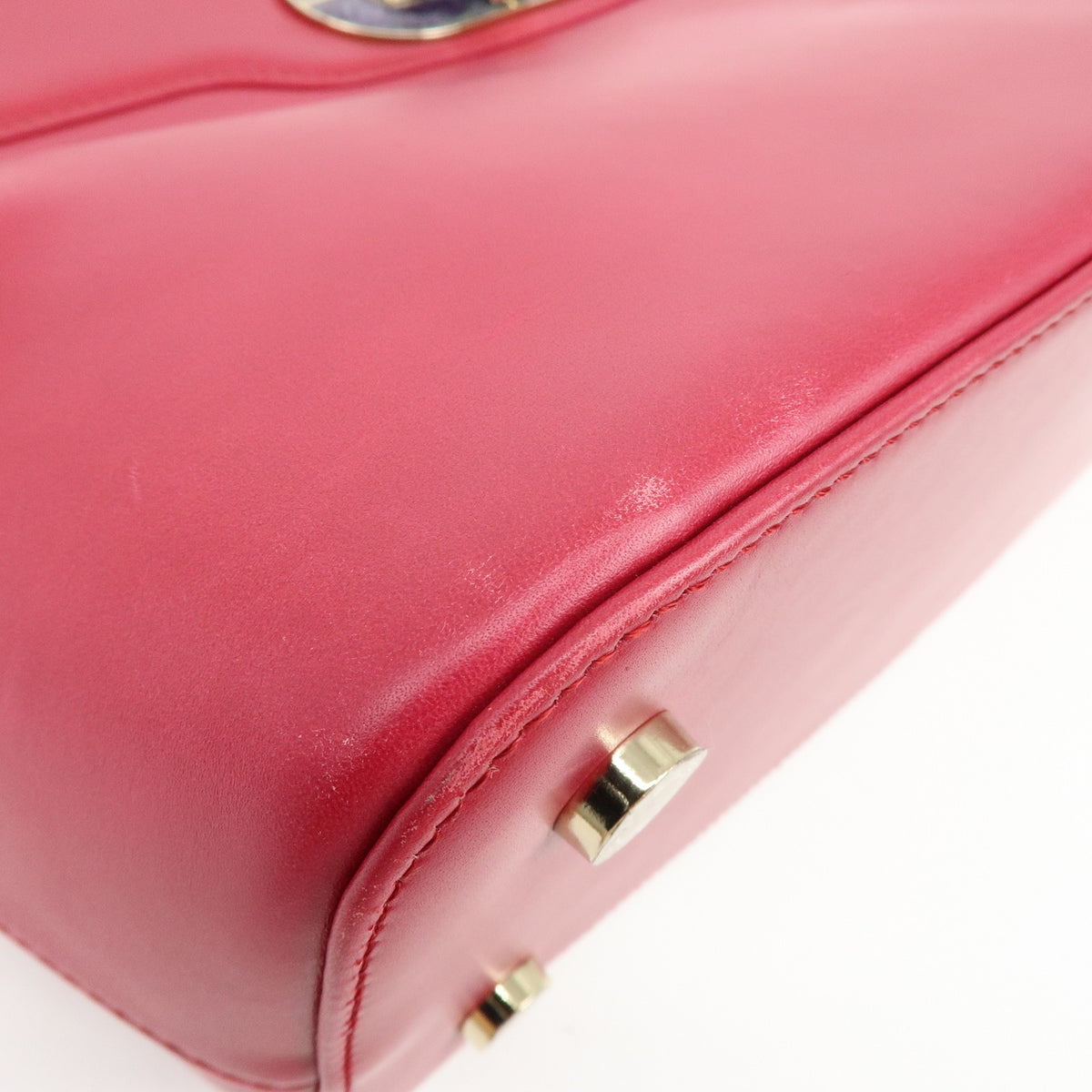 Bvlgari Isabella Rossellini Leather Pink Leather Handbag (Pre-Owned)