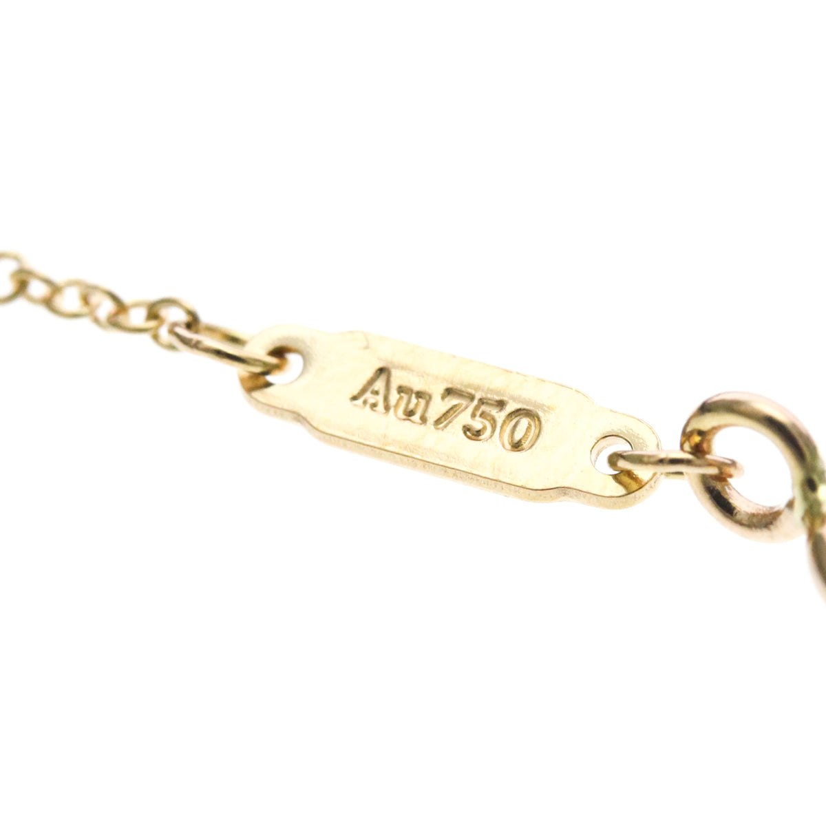 Tiffany & Co. T Smile Pendant 18K Yellow Gold Gold Pink_Gold Necklace Jewelry (Pre-Owned)