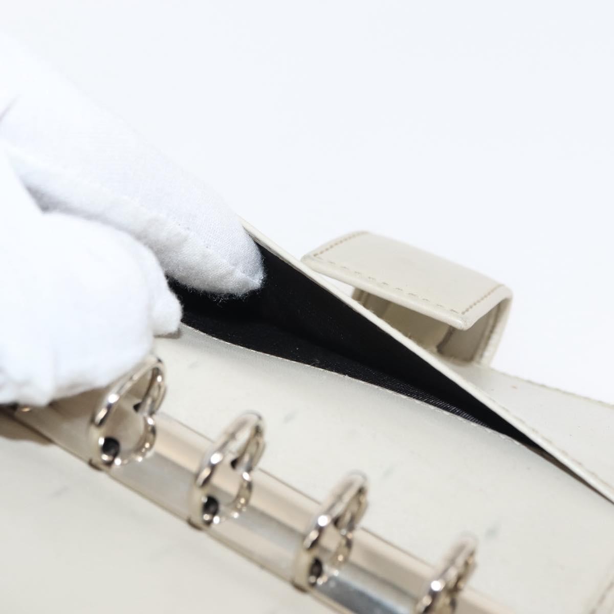 Gucci Ring Agenda Cover Guccissima Leather Beige Leather Briefcase Bag (Pre-Owned)