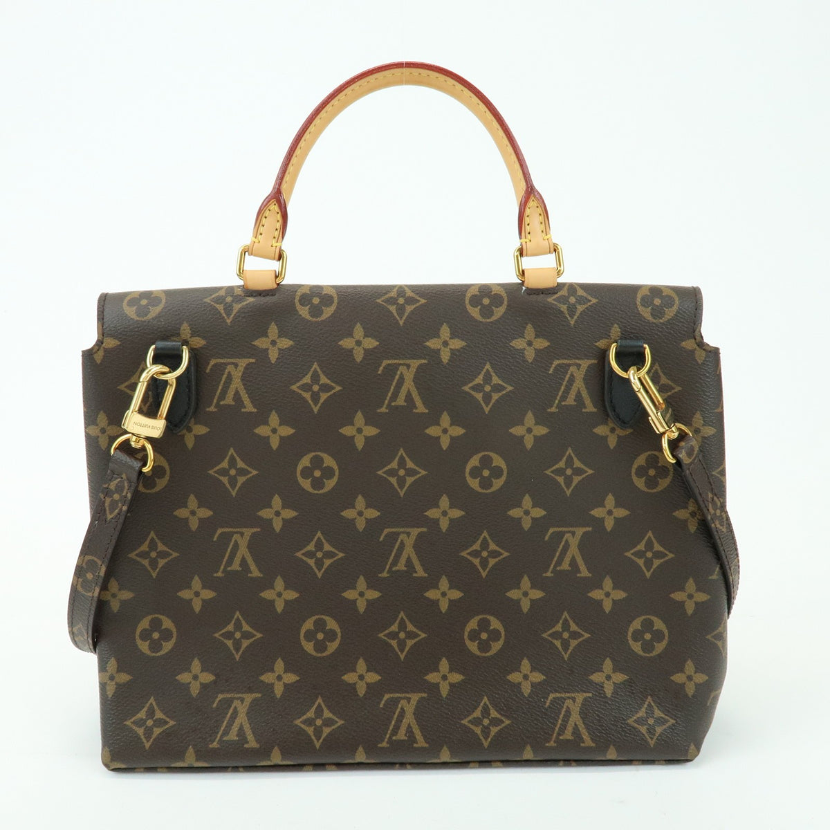 Louis Vuitton Marignan Monogram Canvas With Leather Brown Canvas Handbag (Pre-Owned)