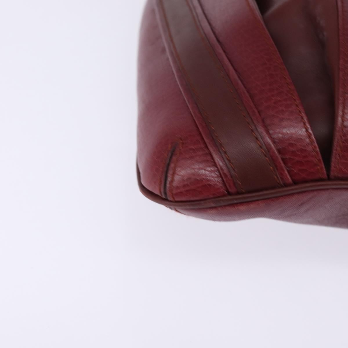 Cartier Must De Cartier Leather Burgundy Leather Bag (Pre-Owned)
