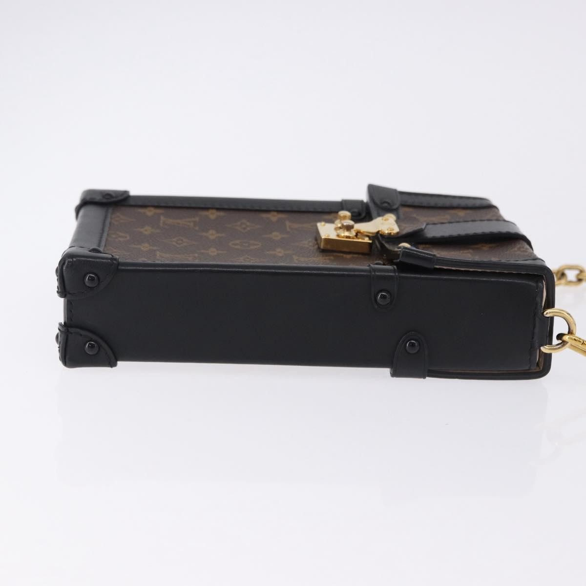 Louis Vuitton Vertical Trunk Pochette Monogram Canvas Brown Canvas Clutche & Pouche Bag (Pre-Owned)