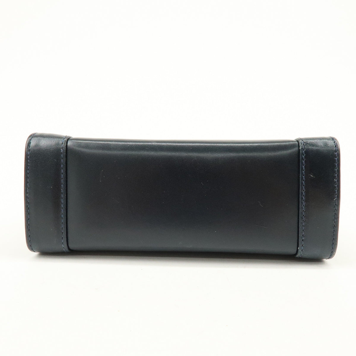 Salvatore Ferragamo Vintage Gancini Flap Leather Navy Leather Shoulder Bag Bag (Pre-Owned)