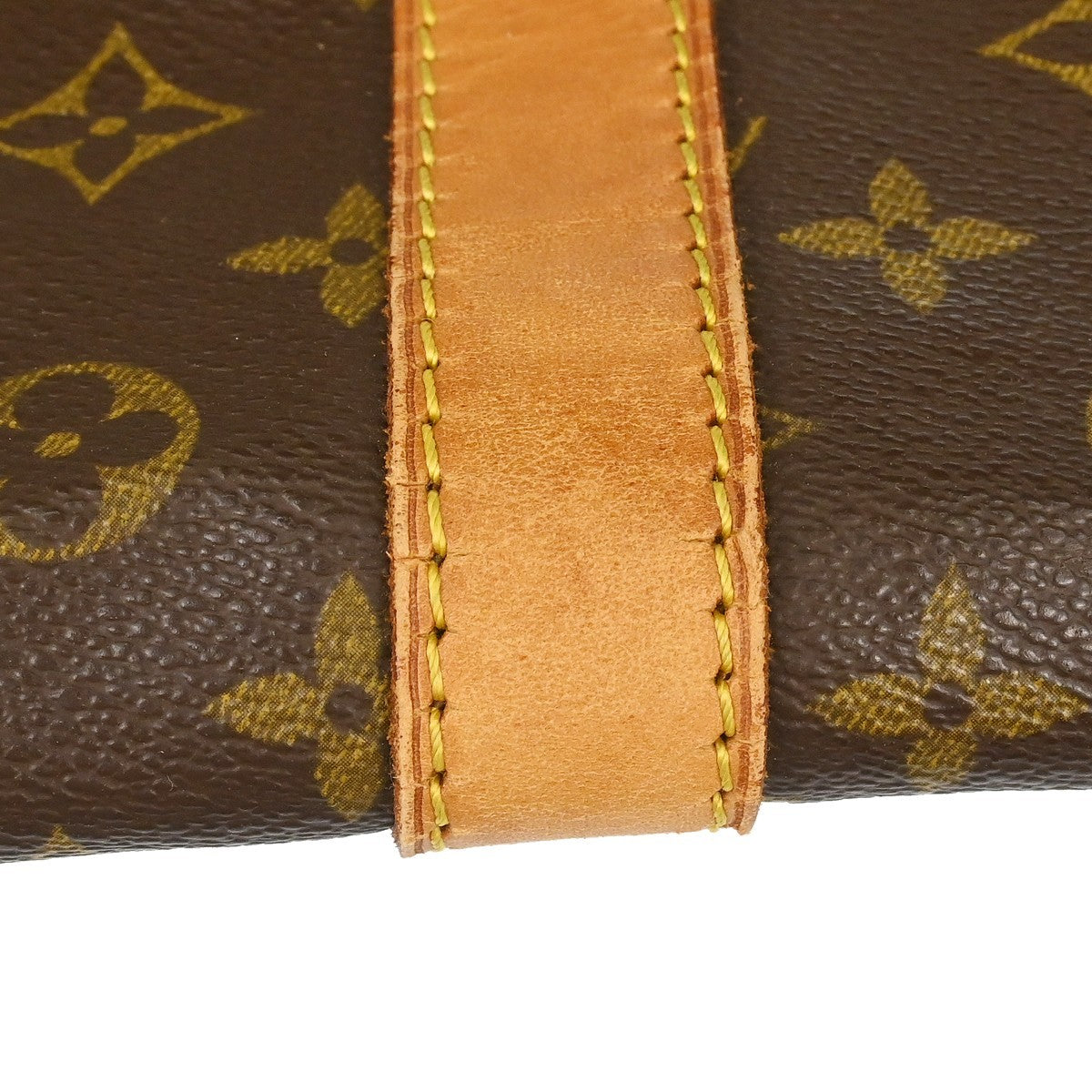 Louis Vuitton Keepall Bandouliere Monogram Canvas Brown Canvas Travel Bag Bag (Pre-Owned)