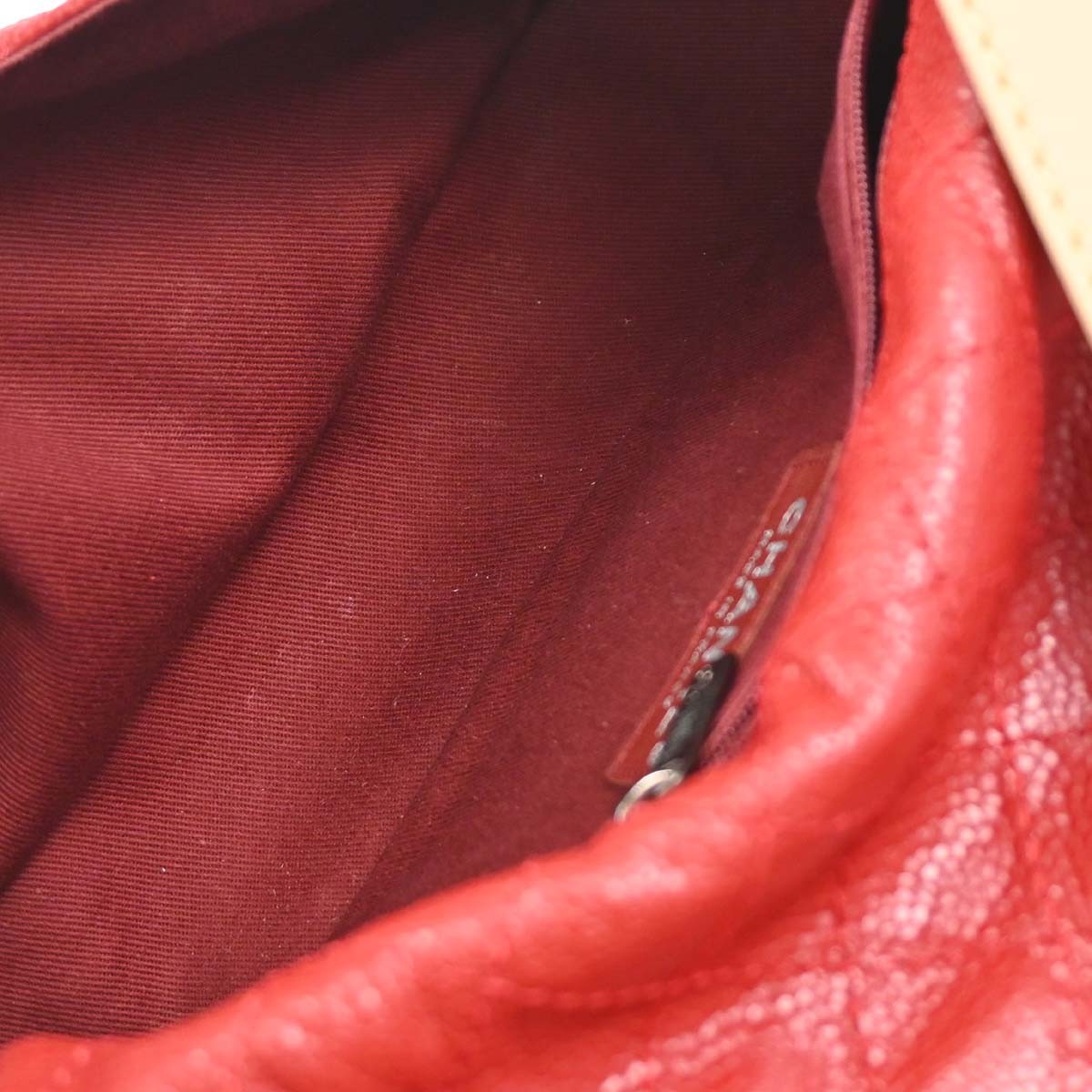Chanel Reissue 2.55 Belt Quilted Aged Calfskin Red Leather Shoulder Bag Bag (Pre-Owned)