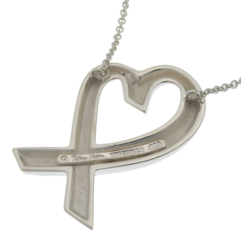 Tiffany & Co. Paloma Picasso Loving Heart Silver Silver Silver Necklace Jewelry (Pre-Owned)