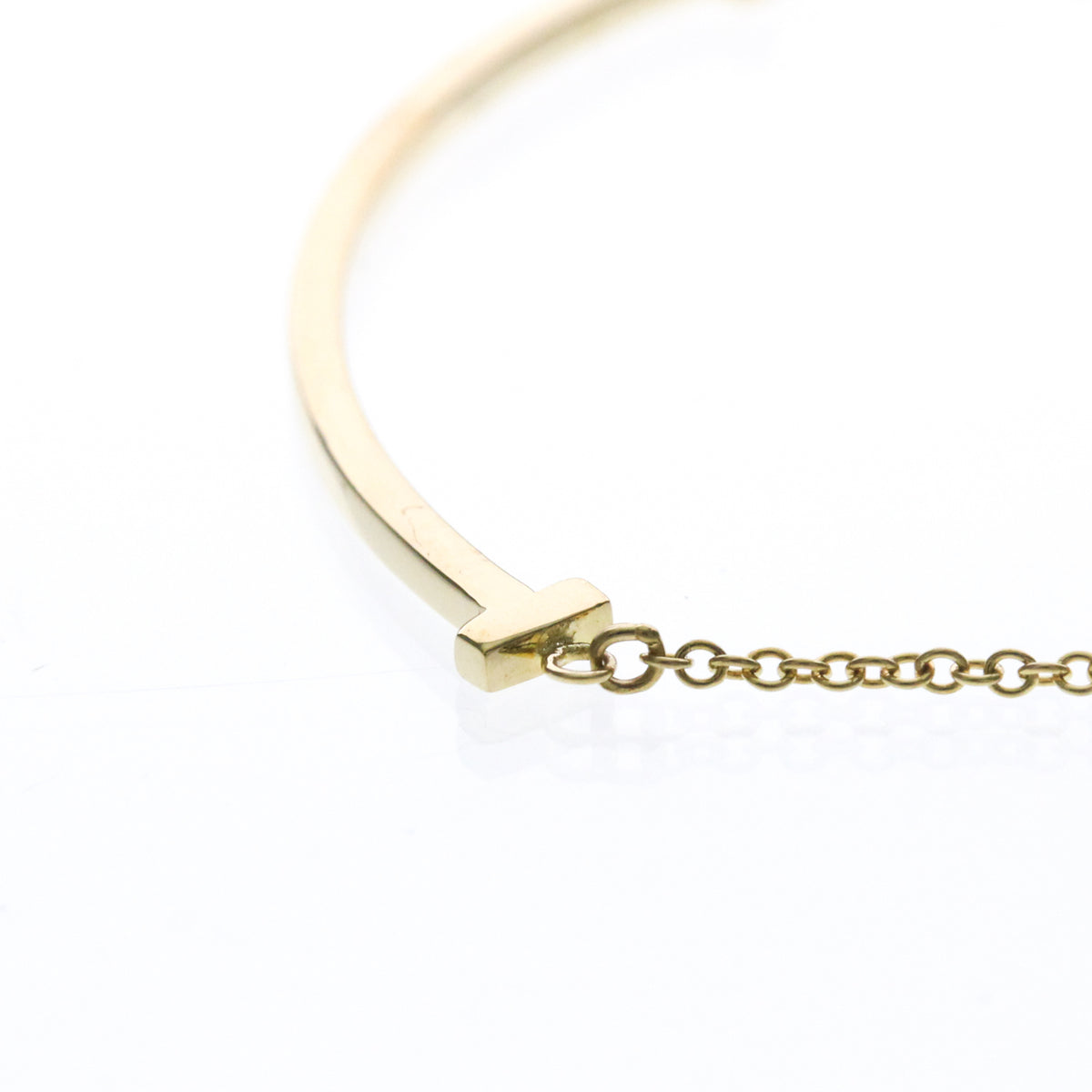 Tiffany & Co. T Smile Pendant 18K Yellow Gold Gold Yellow_Gold Necklace Jewelry (Pre-Owned)
