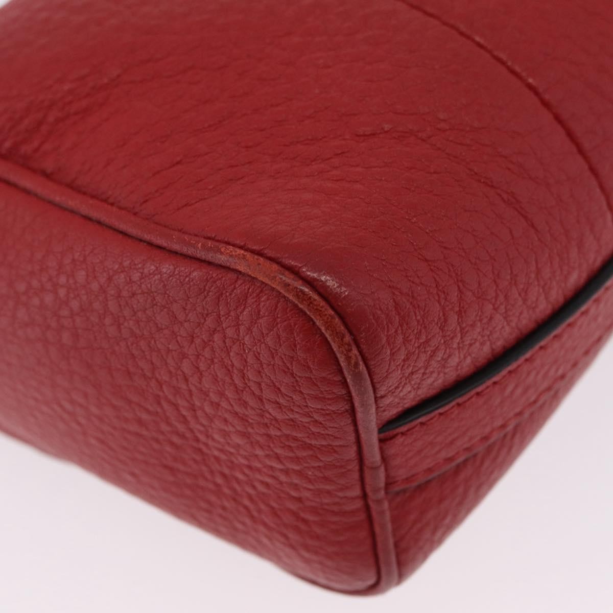 Prada Barrel Vitello Phenix Red Leather Crossbody Bag Bag (Pre-Owned)