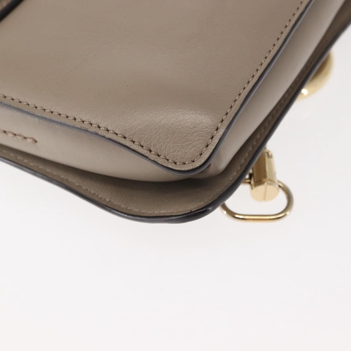 Chloe Faye Leather And Suede Beige Suede Bag (Pre-Owned)