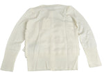 Gucci Kids White Ruffle Wool / Cashmere / Silk Sweater Top(Size 4)