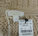Gucci Kids Brown Wool Sweater Poncho (Size 4)