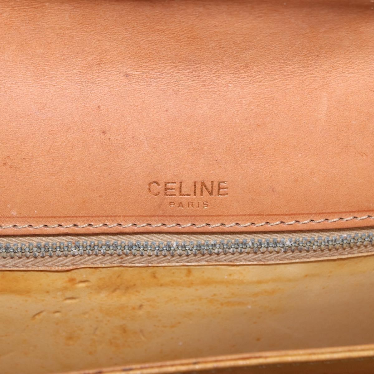 Celine Vintage Horse Carriage Macadam Canvas Brown Pvc Shoulder Bag Bag (Pre-Owned)