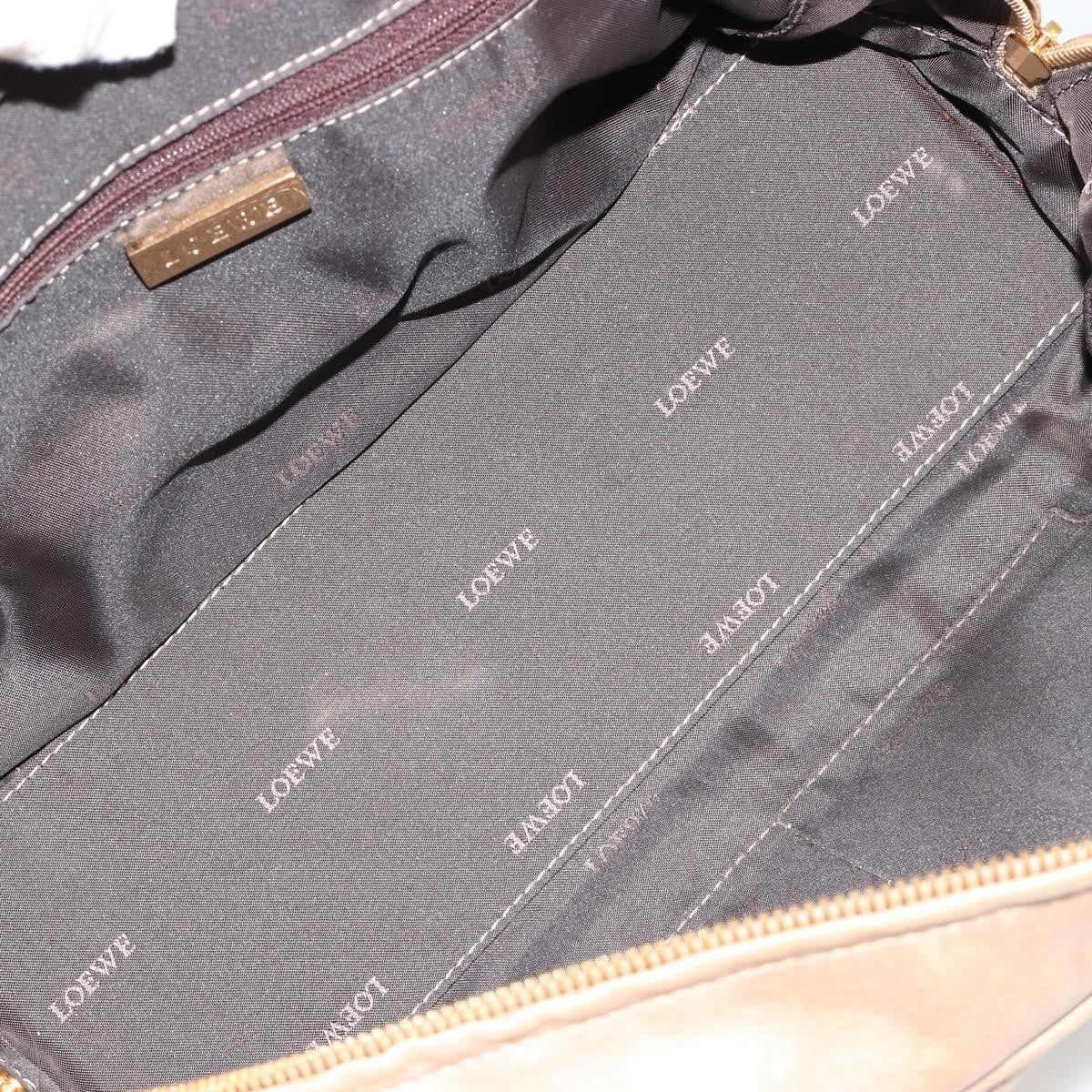 Loewe Amazona Leather Gold Leather Handbag (Pre-Owned)