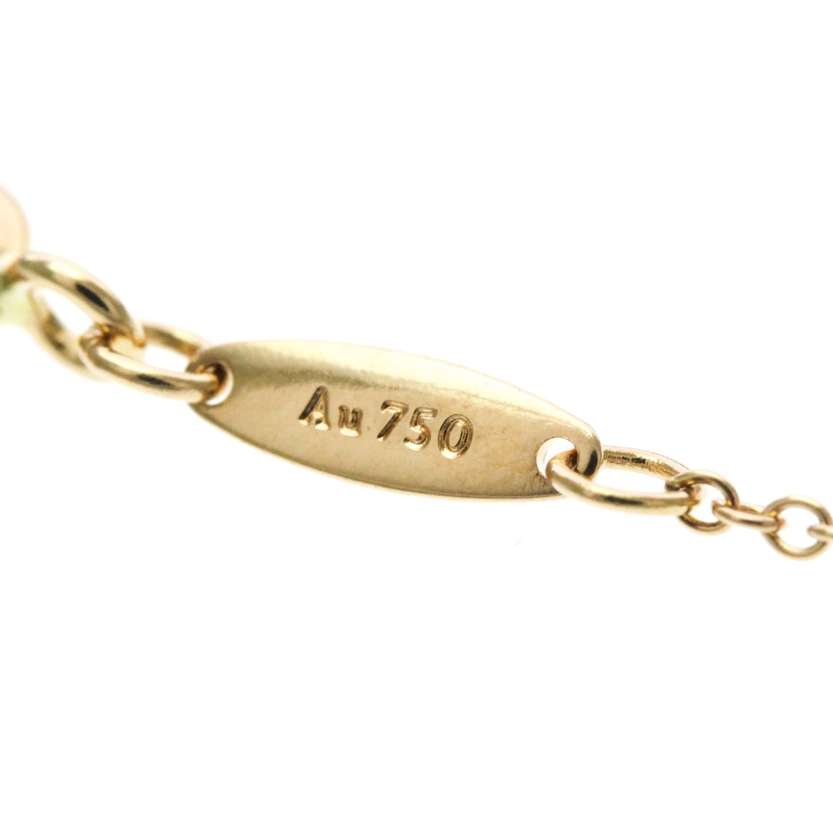 Tiffany & Co. Elsa Peretti Diamonds By The Yard Pendant 18K Rose Gold With Diamond Gold Pink_Gold Necklace Jewelry (Pre-Owned)