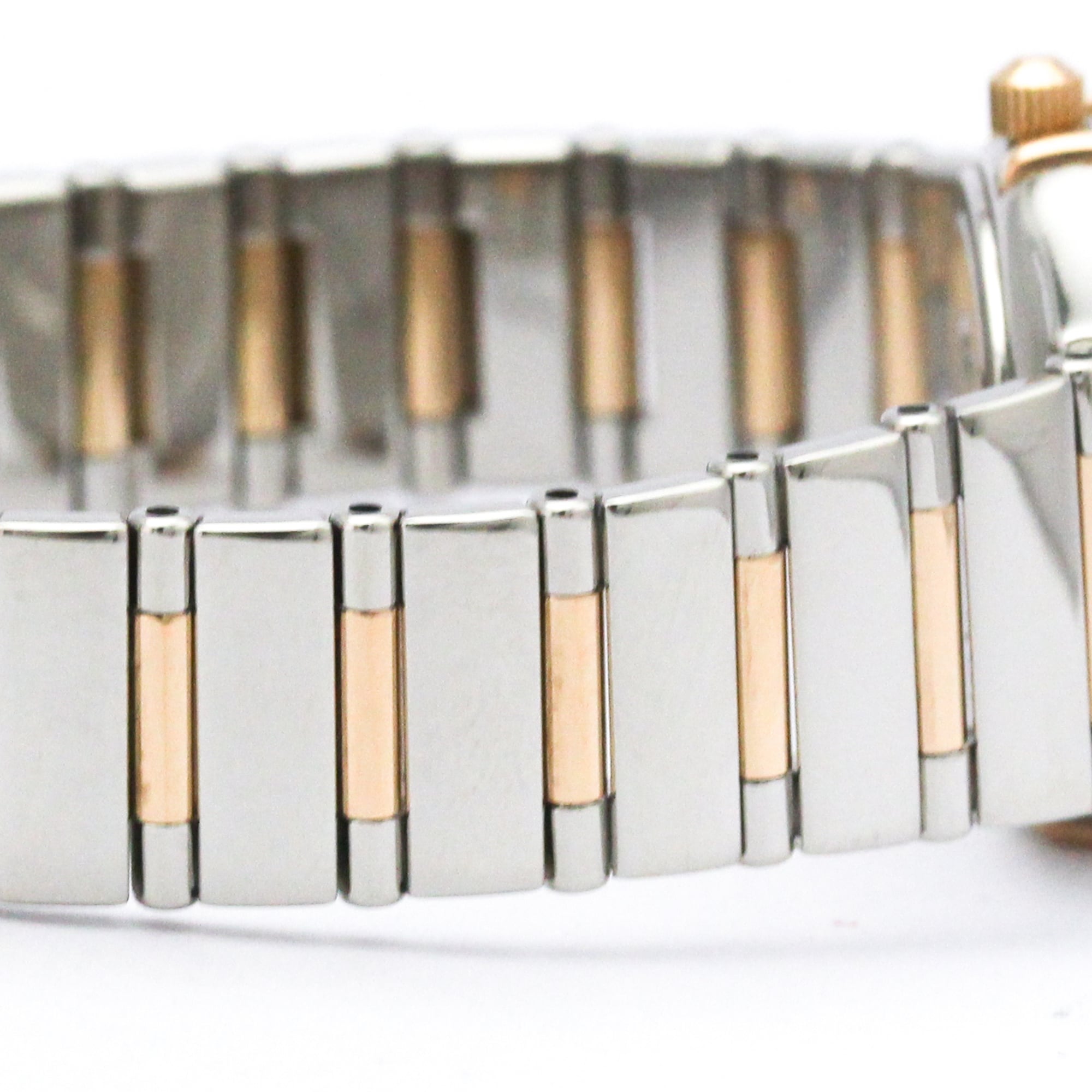 Omega Constellation Quartz Stainless Steel And Rose Gold With Diamond Bezel Watch (Pre-Owned)