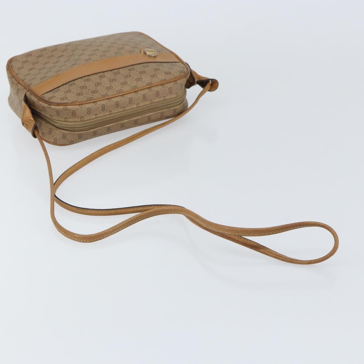 Gucci Micro Gg Supreme Gg Canvas Beige Pvc Shoulder Bag Bag (Pre-Owned)