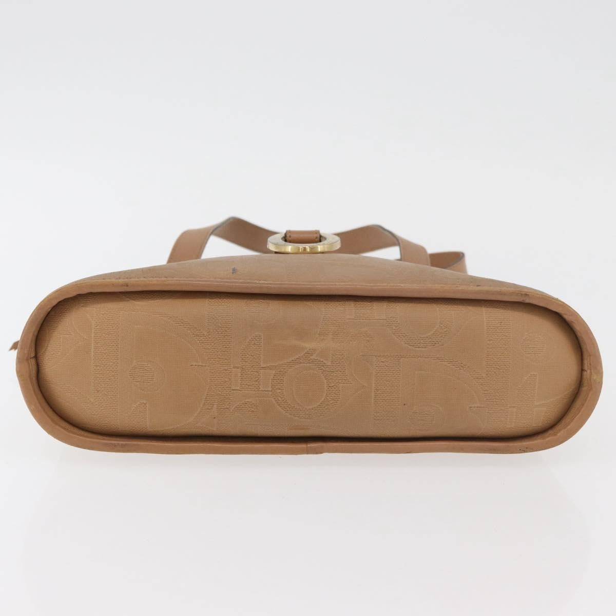 Christian Dior Vintage Trotter Canvas Beige Canvas Handbag (Pre-Owned)