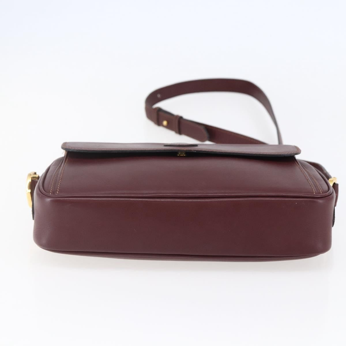 Cartier Must De Cartier Leather Burgundy Leather Bag (Pre-Owned)