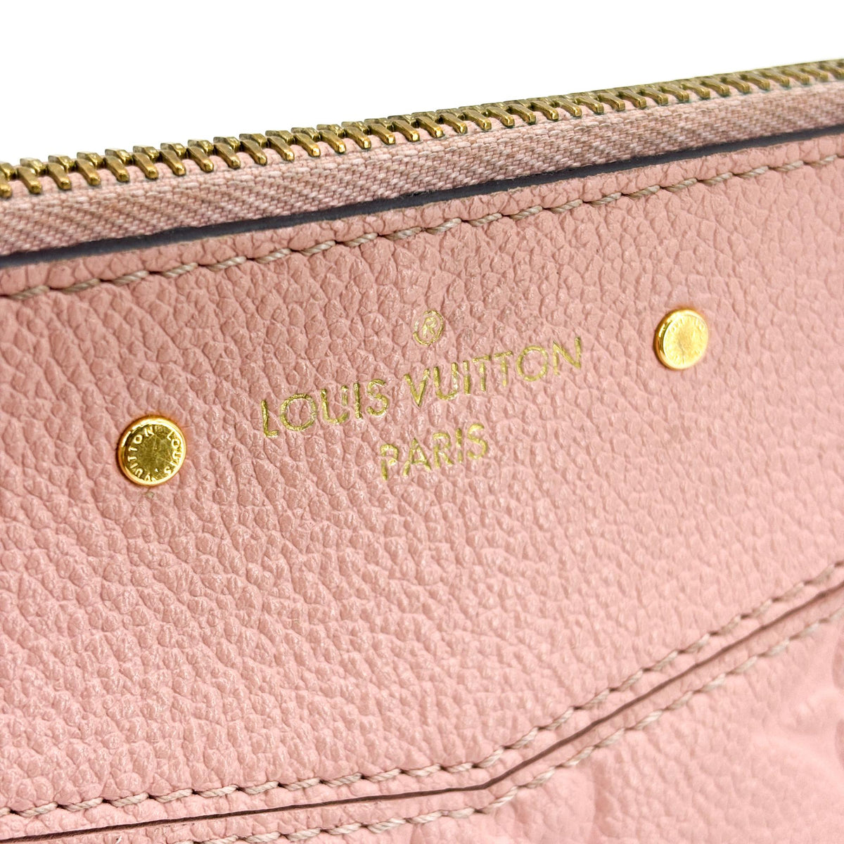 Louis Vuitton Daily Pouch Monogram Empreinte Leather Pink Leather Clutche & Pouche Bag (Pre-Owned)