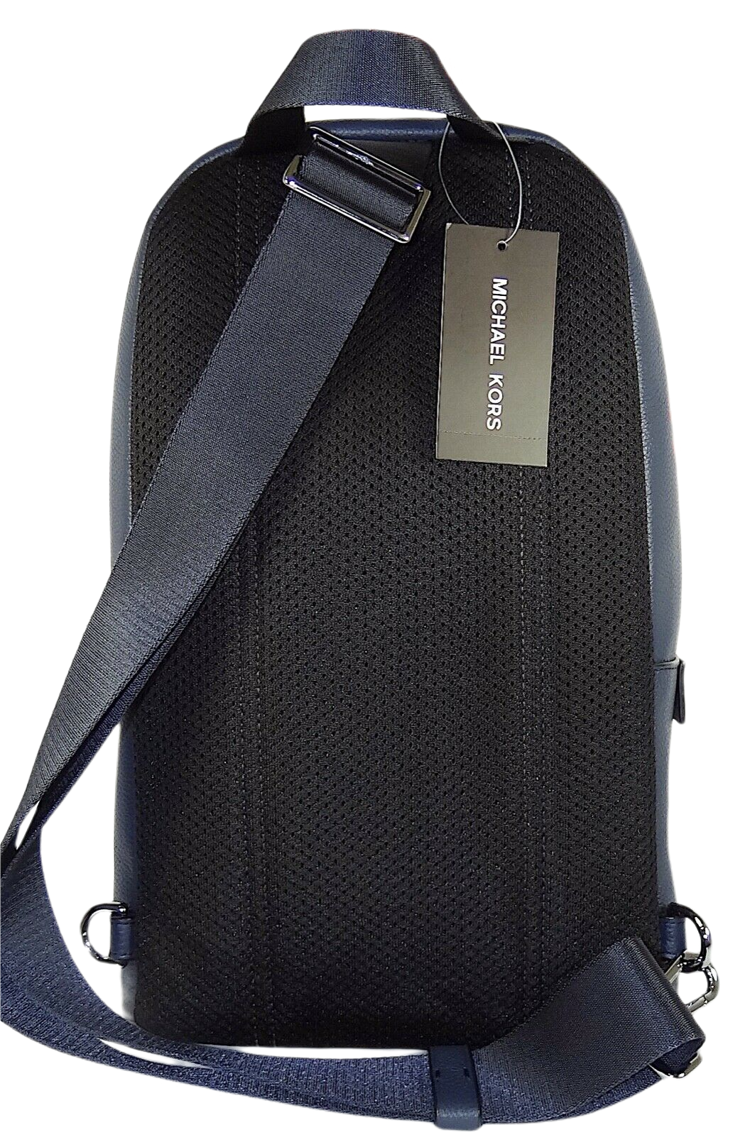 Michael Kors Men's Unisex Cooper Pebbled Leather Commuter Slingpack Backpack