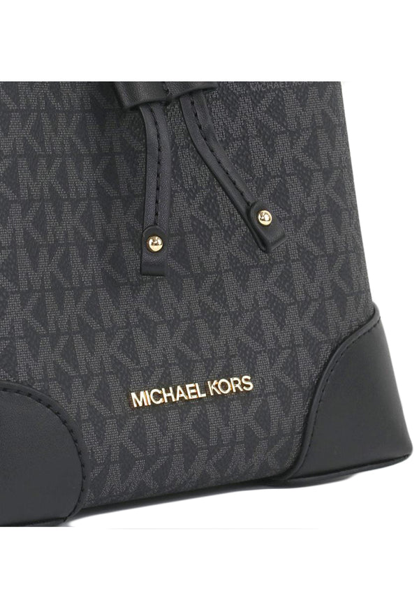 Michael Kors Mercer Gallery XS Convertible Bucket MK Signature Crossbody Bag