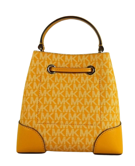 Michael Kors Mercer Gallery XS Convertible Bucket MK Signature Crossbody Bag