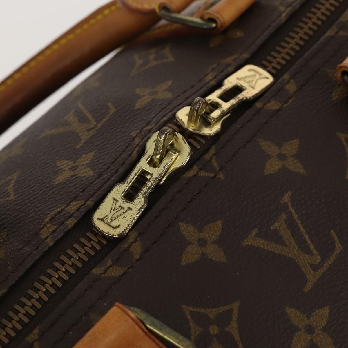 Louis Vuitton Keepall Monogram Brown Canvas Travel Bag Bag (Pre-Owned)