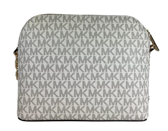 Michael Kors Women's Jet Set Travel MK Signature Dome Crossbody Bag