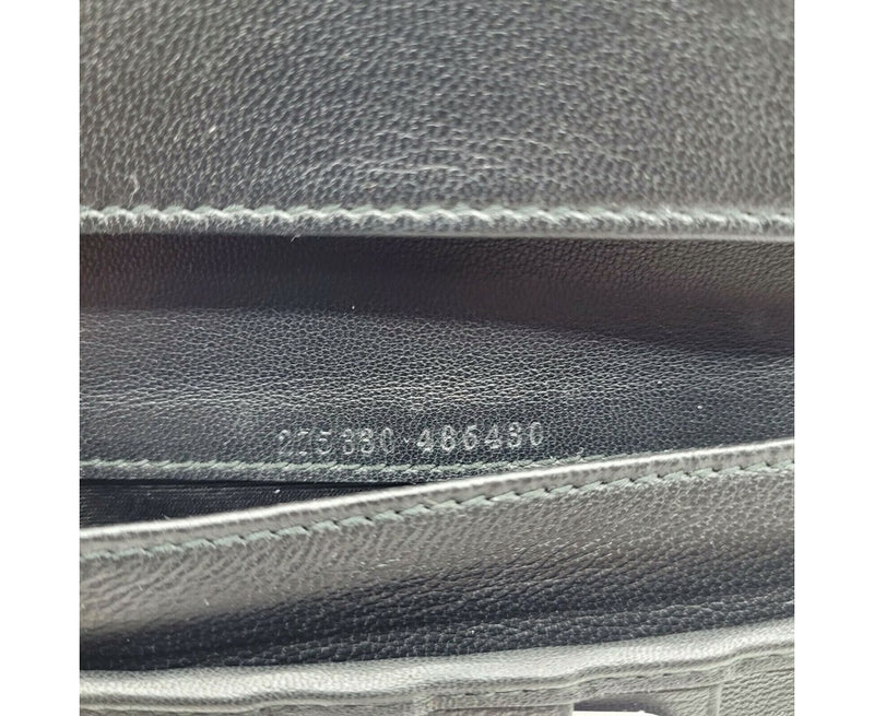 Alexander McQueen Women's Black Patent Leather Continental Wallet