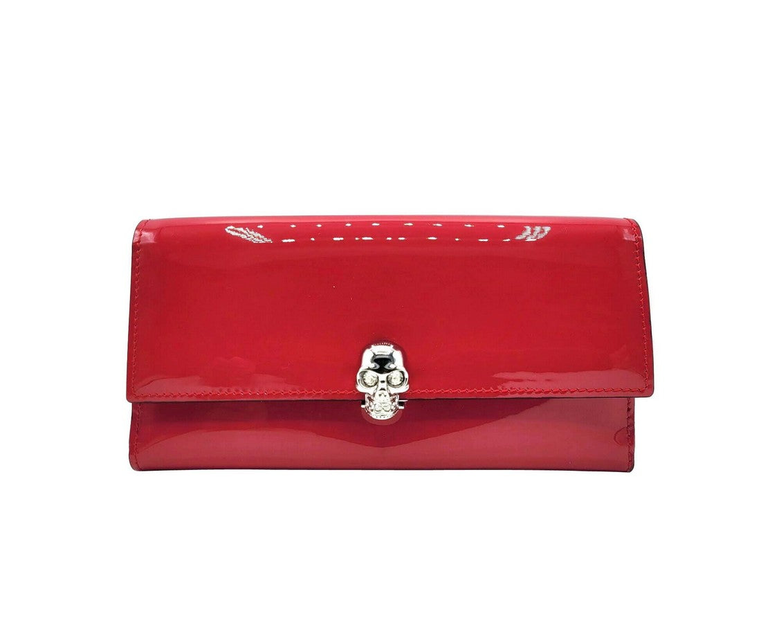 Hot Pink Patent Leather Continental Wallet
