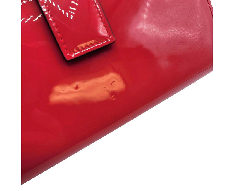 Alexander McQueen Women's Hot Pink Patent Leather Continental Wallet