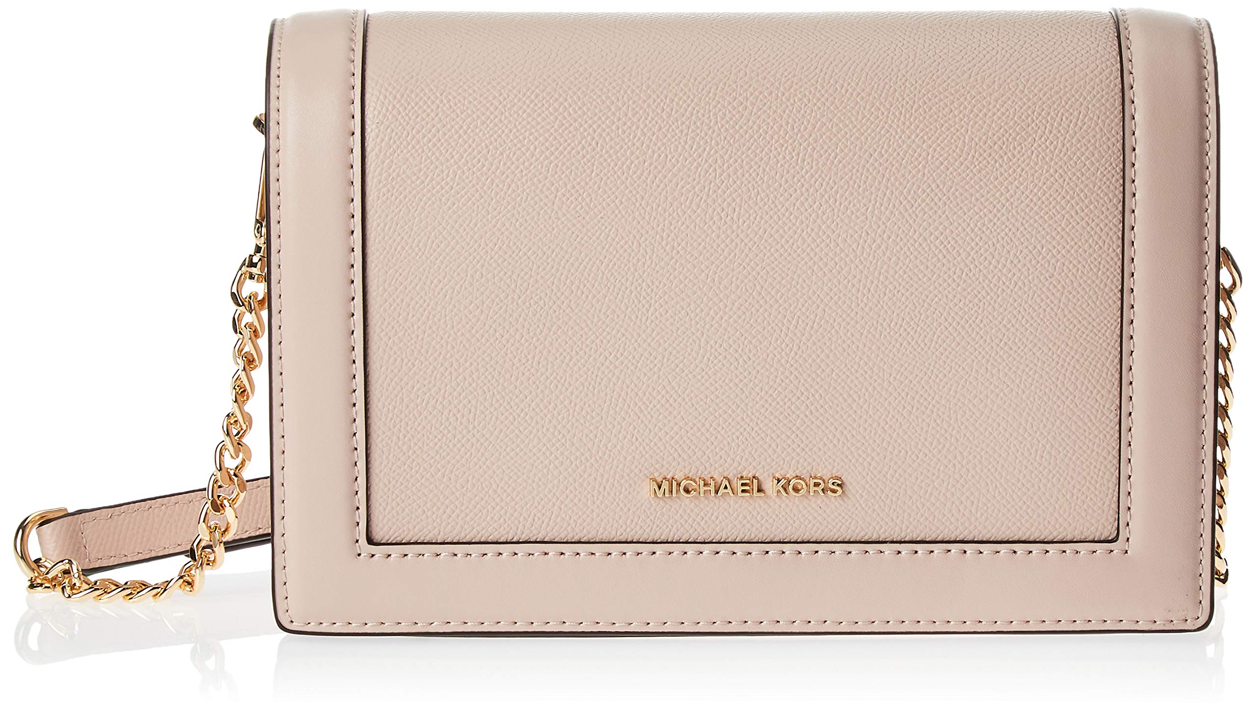 Michael Kors Women's Jet Set Chain Saffiano Leather Flap Crossbody Bag