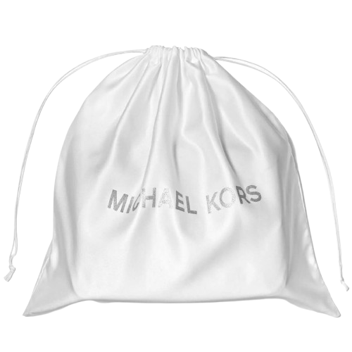 Michael Kors 02 White Satin Drawstring Medium Large Dust bag Dust Cover Bag