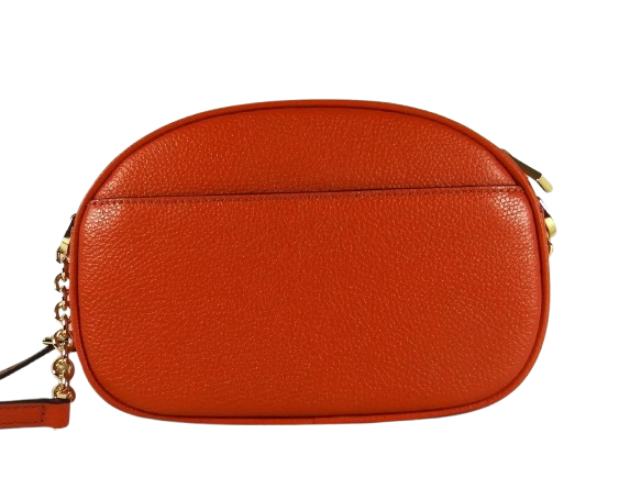 Michael Kors Jet Set Charm Small Pebbled Leather Oval Camera Crossbody Bag