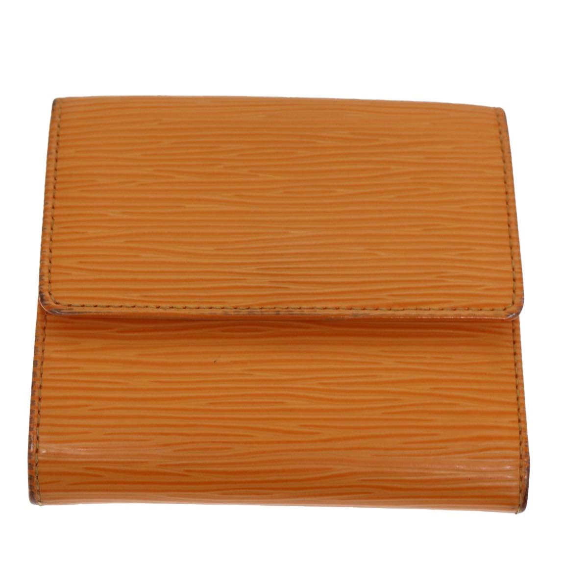 Louis Vuitton Compact Porte Tresor International Epi Leather Orange Leather Wallets Accessory (Pre-Owned)