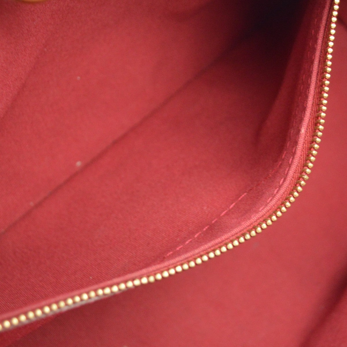 Louis Vuitton Wilshire Monogram Vernis Red Patent_Leather Handbag (Pre-Owned)