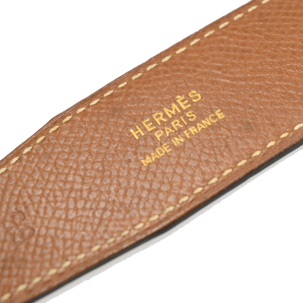 Hermes Constance Reversible Belt Leather Black Leather Belts Accessory (Pre-Owned)