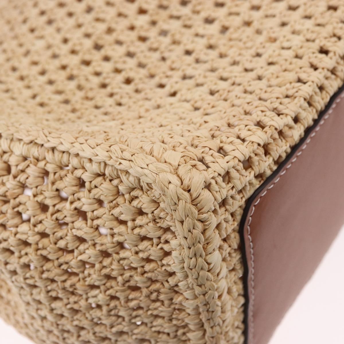 Louis Vuitton Onthego Tote By The Pool Crochet Raffia Beige Wicker Tote Bag Bag (Pre-Owned)