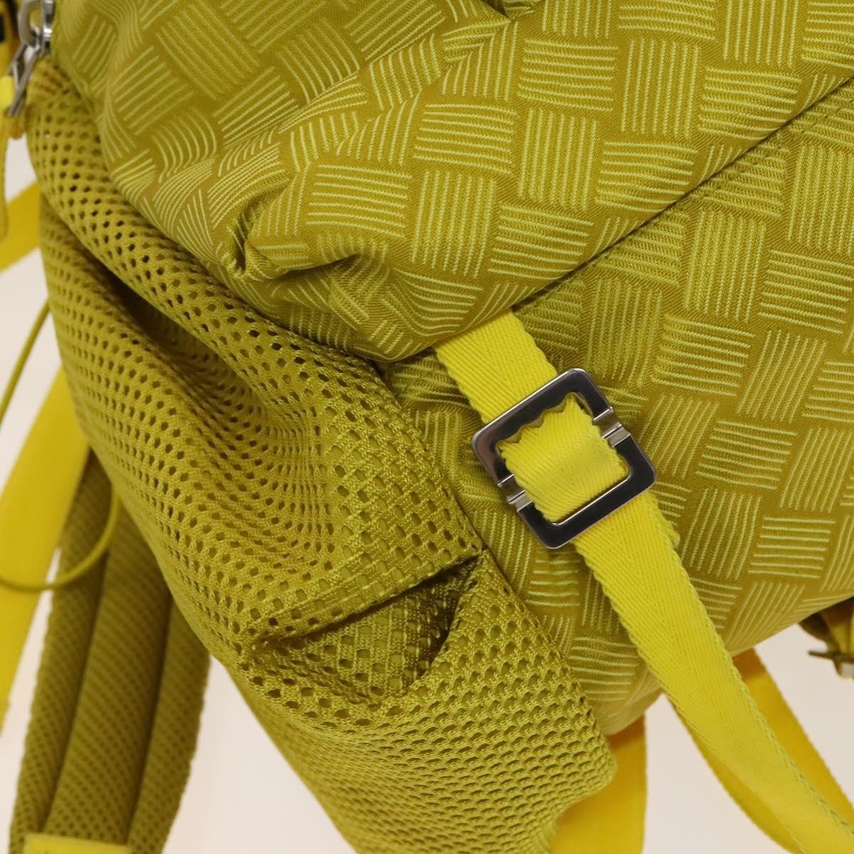 Bottega Veneta Vintage Nylon Yellow Nylon Backpack Bag (Pre-Owned)