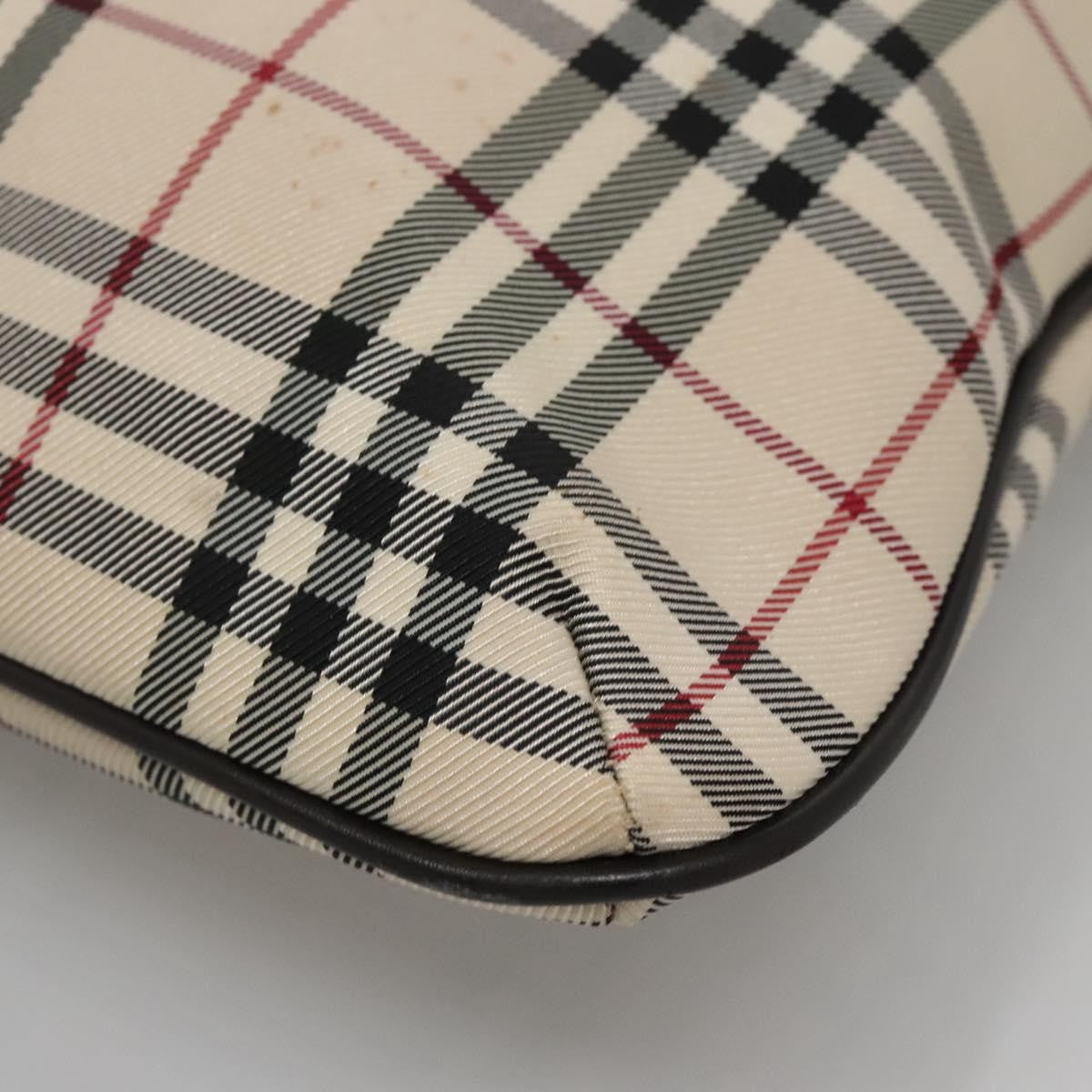 Burberry Nova Check Tote Nylon Beige Nylon Bag (Pre-Owned)