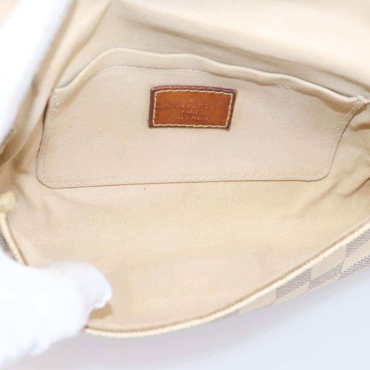 Louis Vuitton Favorite Damier White Canvas Handbag (Pre-Owned)