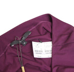 Gucci Women's Purple Rayon Runway Dress with Leather Belt