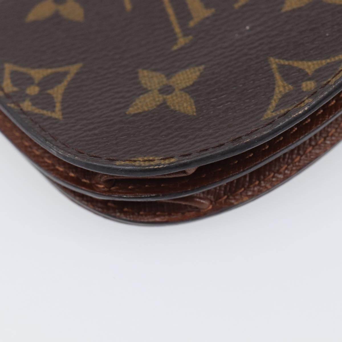 Louis Vuitton Porte Monnaie Gousset Canvas Brown Canvas Wallets Accessory (Pre-Owned)