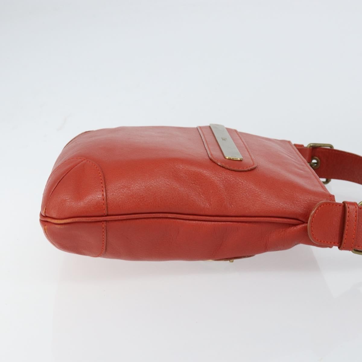 Chloe Vintage Leather Orange Leather Shoulder Bag Bag (Pre-Owned)